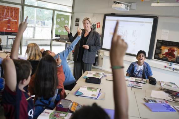 situationsbillede i klasseværelse